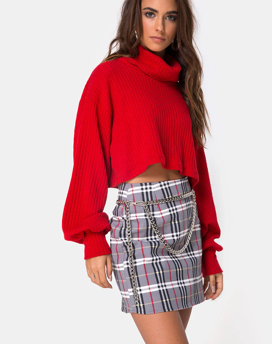 Pelmo Skirt in Heritage Check - Awmao