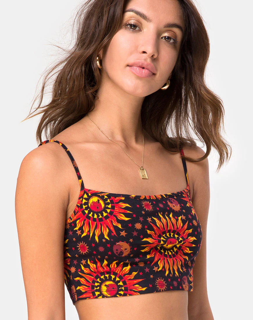 Kini Crop Top in Hot Sun X Princess Polly - Awmao