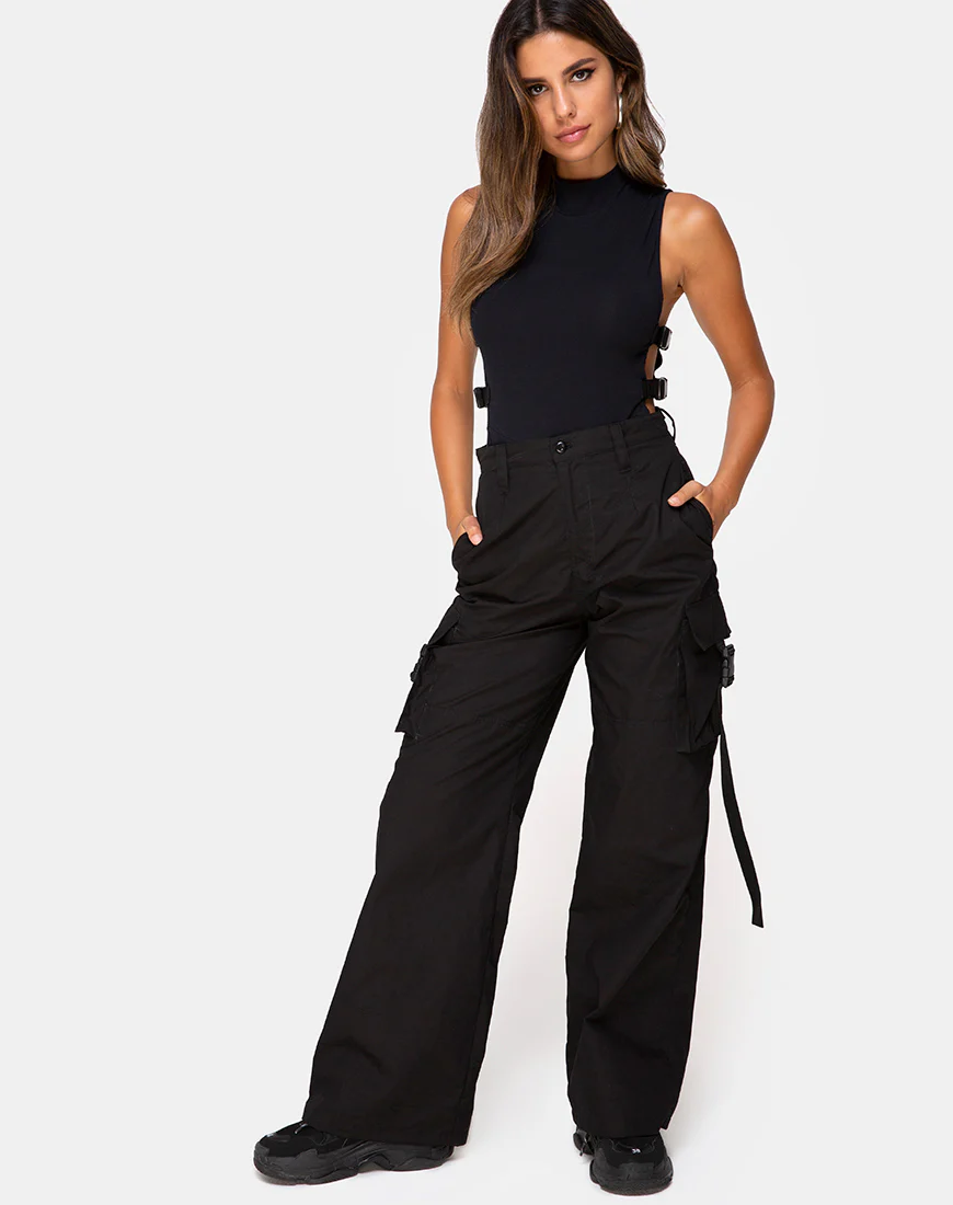 Antari Trouser in Black - Awmao