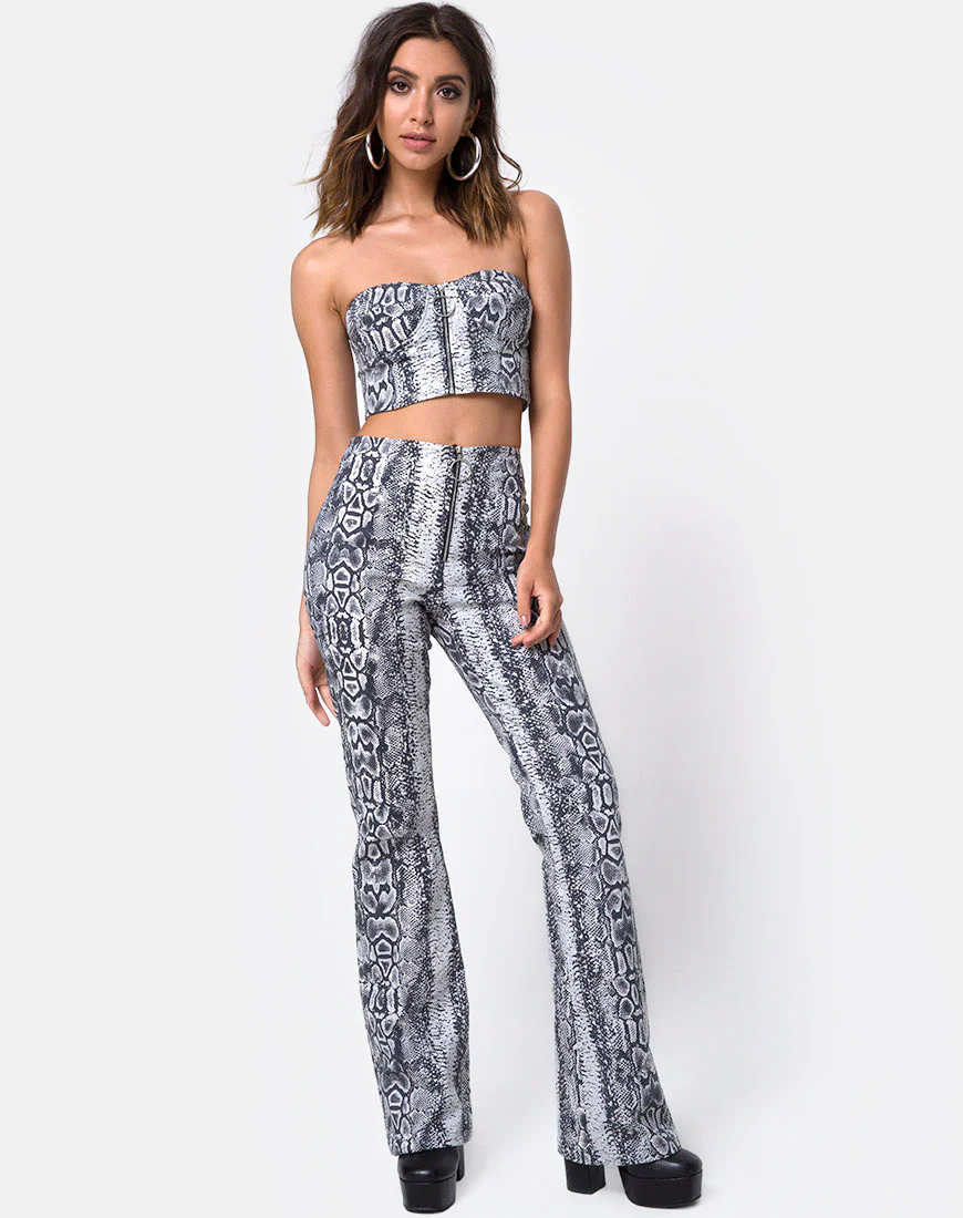 Zolia Trouser in Snake - Awmao