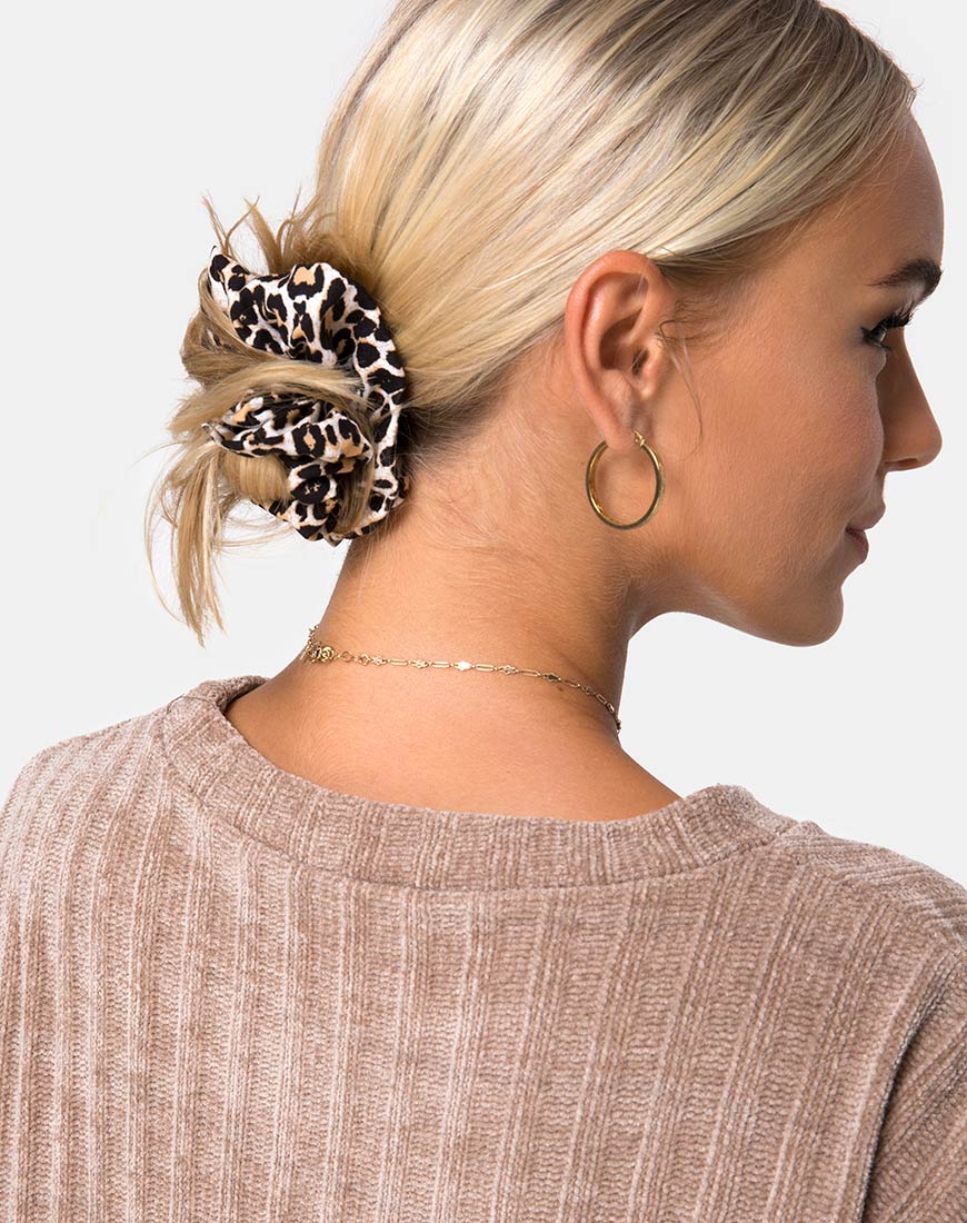 Scrunchie in Rar Leopard - Awmao