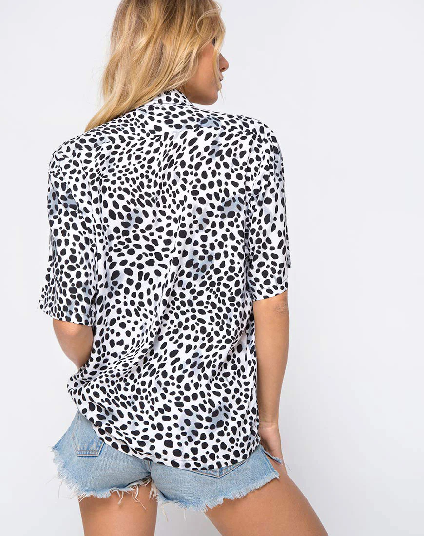 Hawaiian Shirt in Dalmatian - Awmao