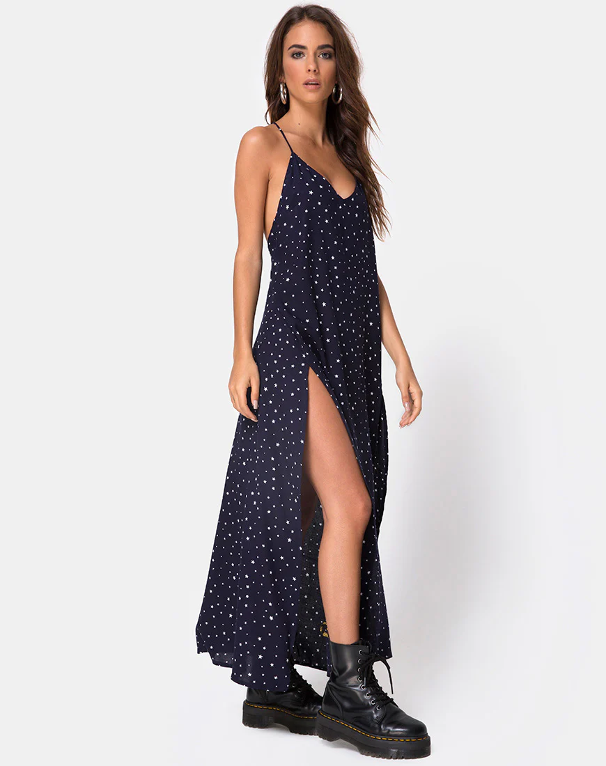 Hime Dress in Starstruck Navy - Awmao