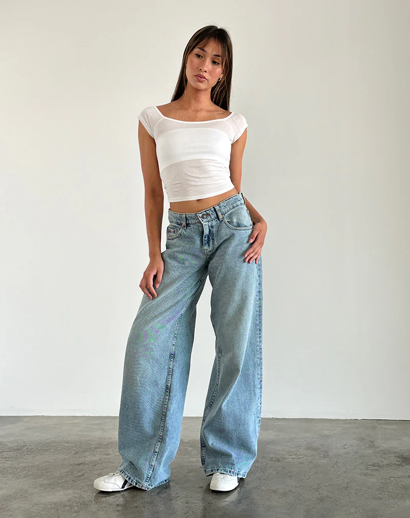 Charya Off The Shoulder Top in Off White - Awmao