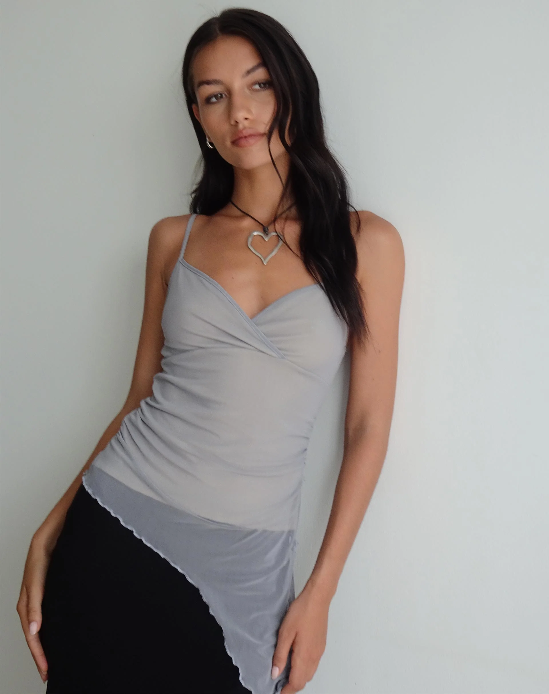 Waca Top in Light Grey with Cream Lining - Awmao