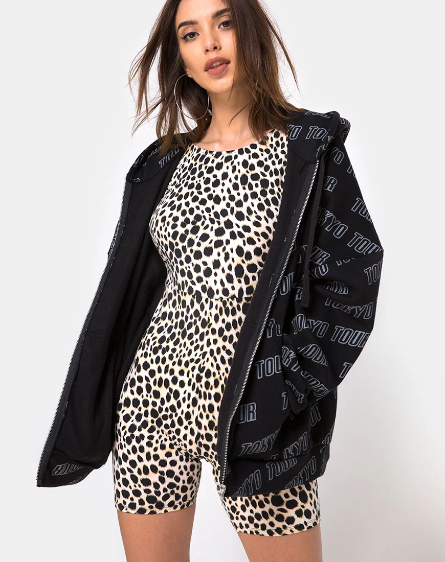 Acro Unitard in Cheetah - Awmao