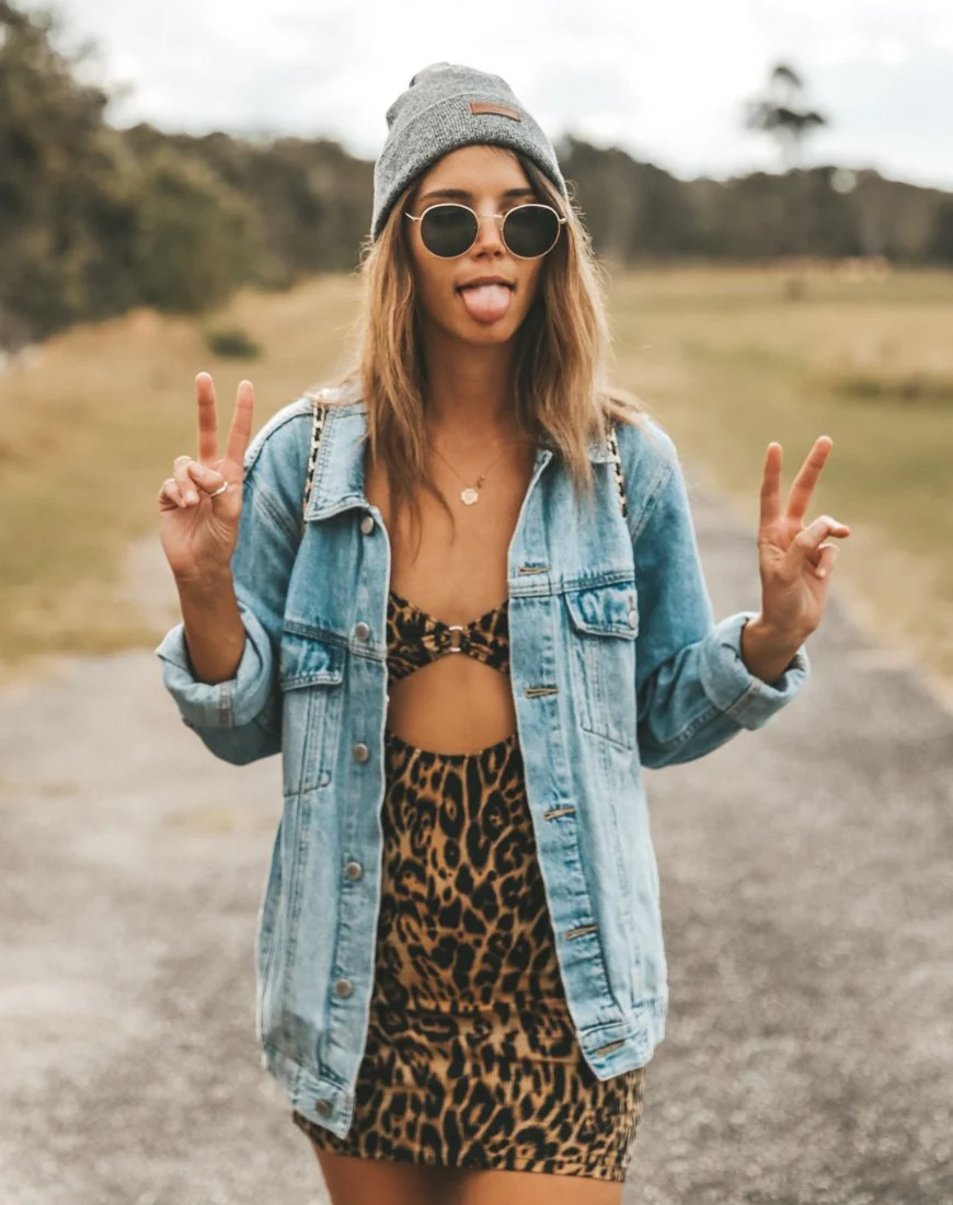 Jezabel Cutout Dress in Leopard - Awmao