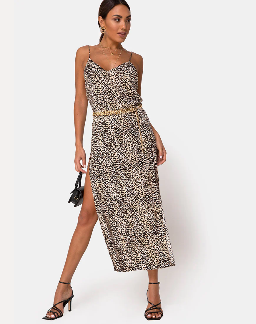 Hime Maxi Dress in Rar Leopard - Awmao
