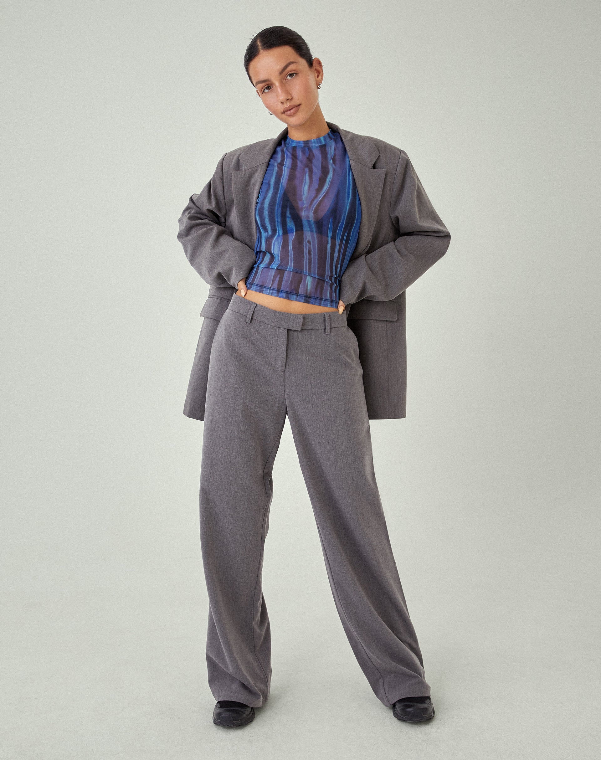 MOTEL X JACQUIE Jabba Trouser in Charcoal - Awmao