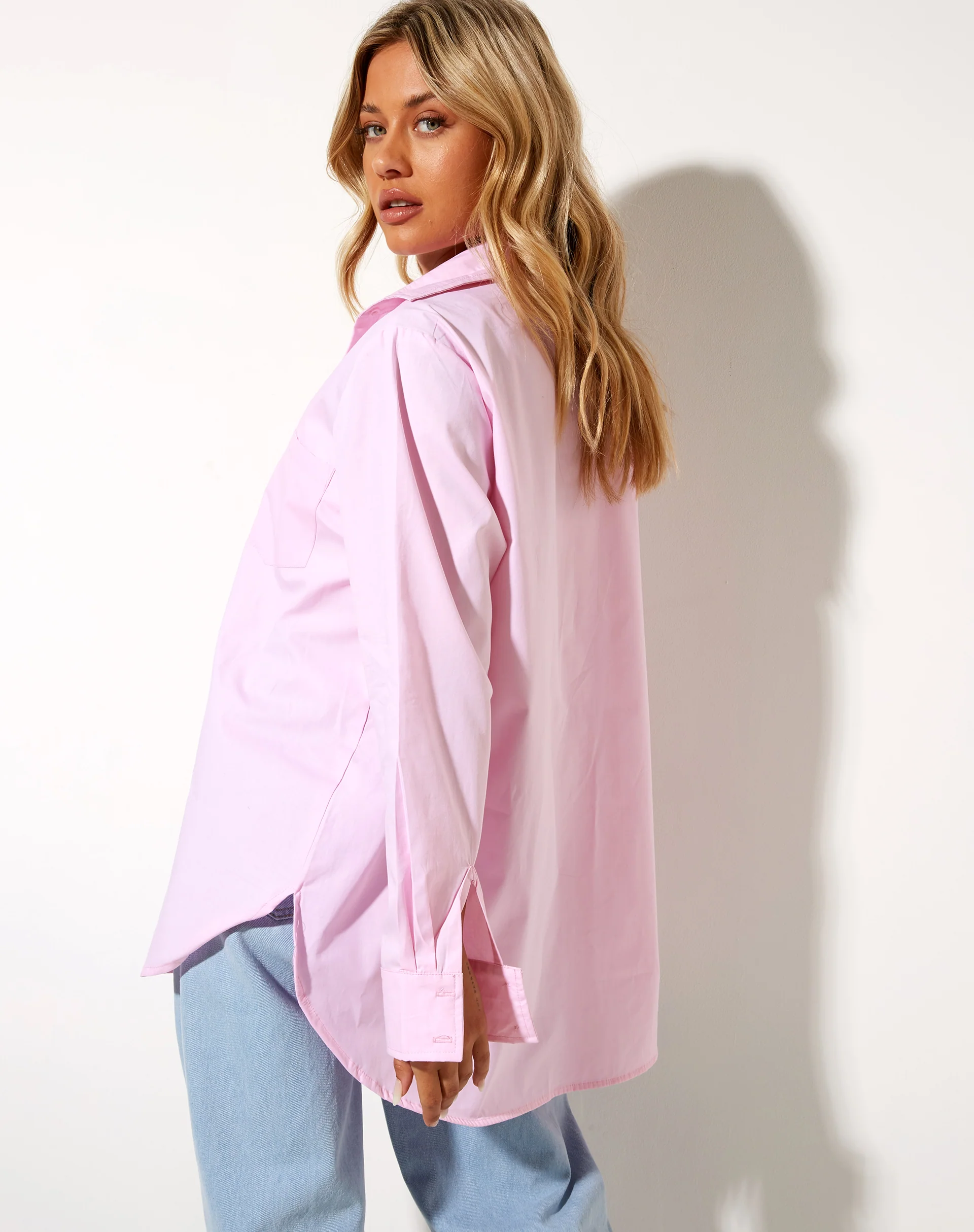 Gane Shirt in Pink - Awmao