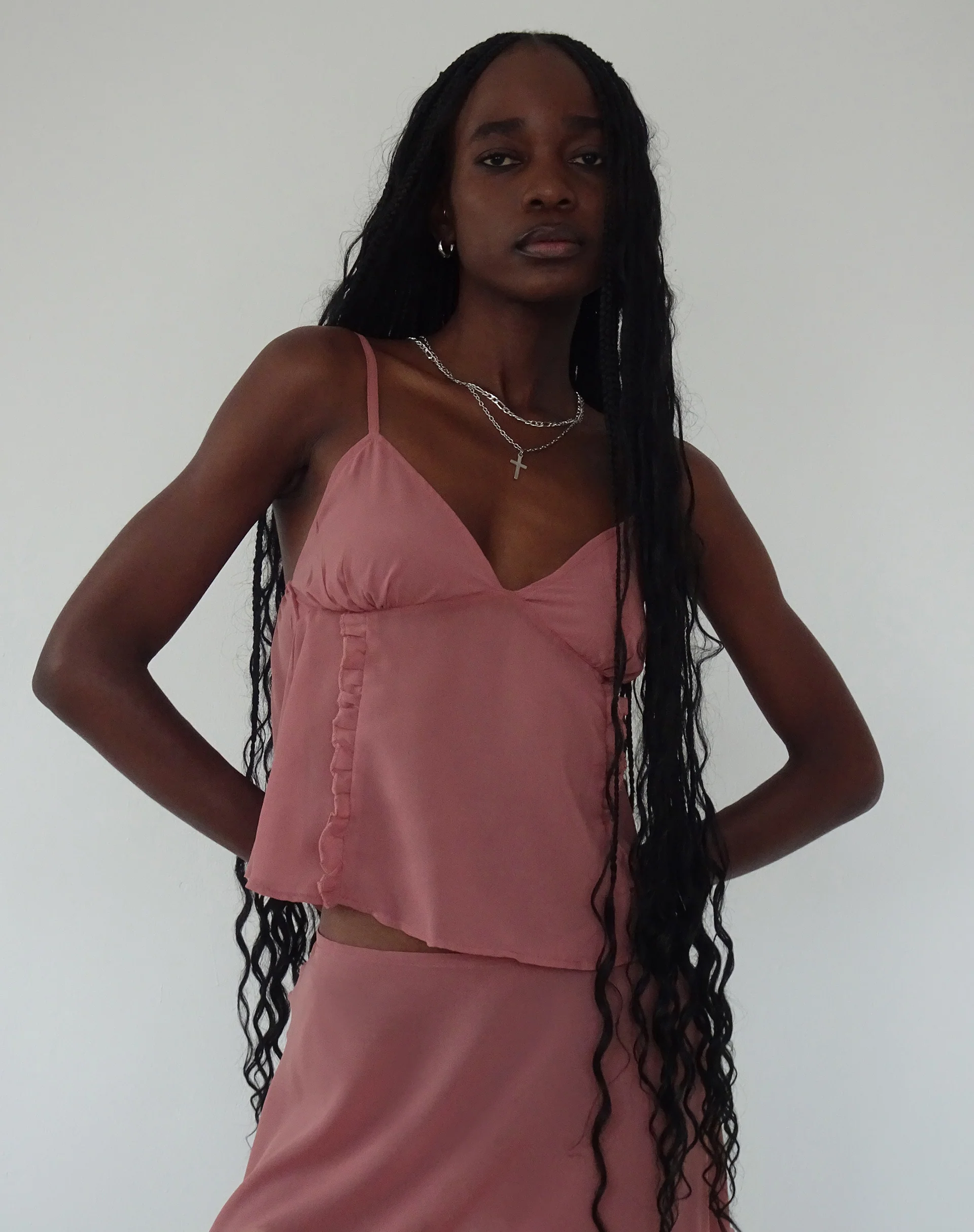 Albertha Midi Skirt in Dessert Sand - Awmao