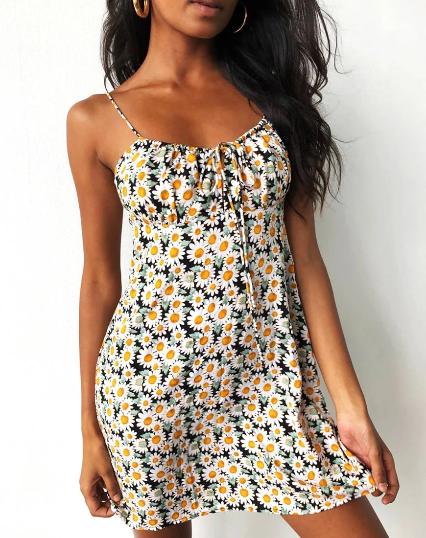 Kumala Slip Dress in Delightful Daisy - Awmao