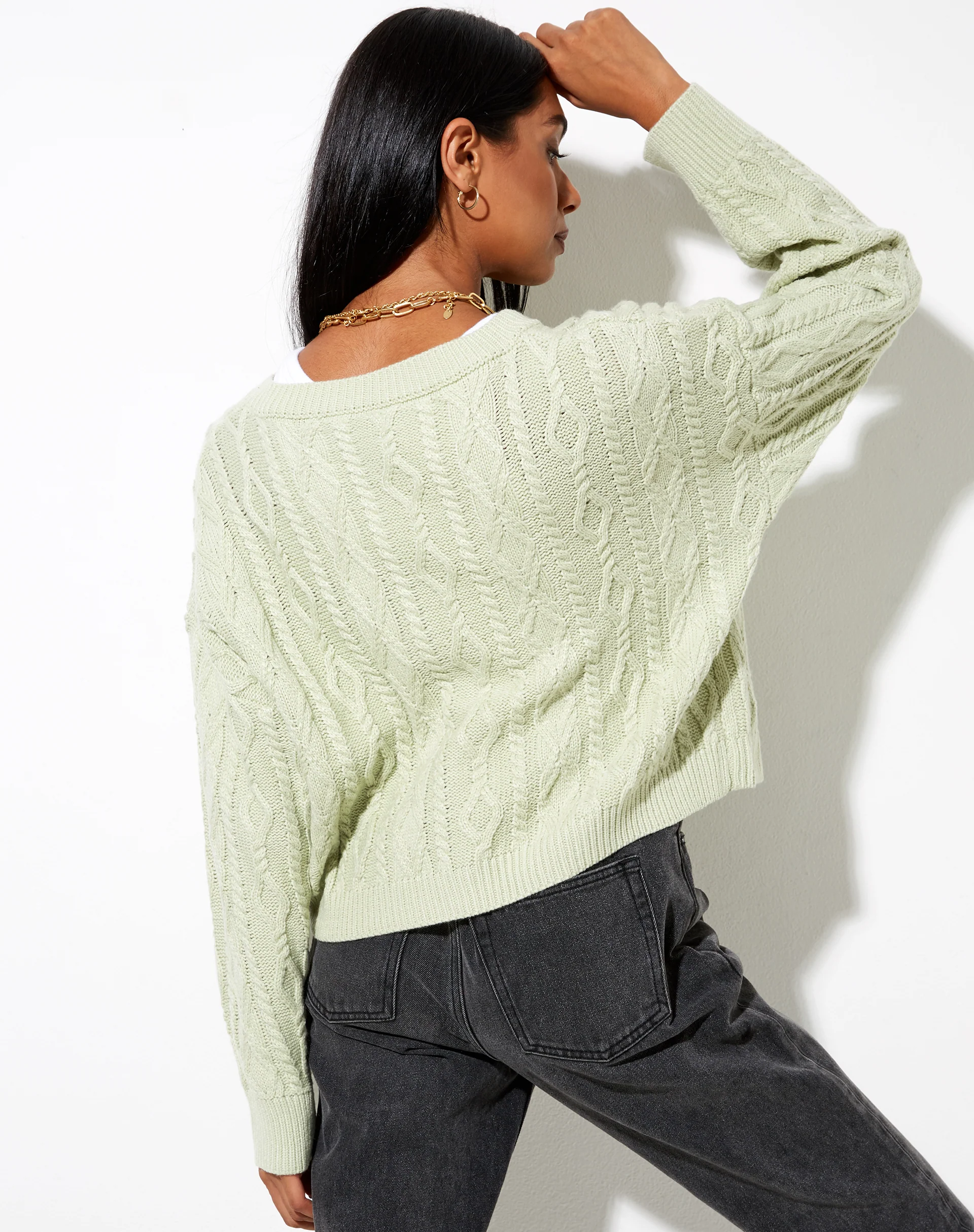 Beira Cardi in Mint - Awmao