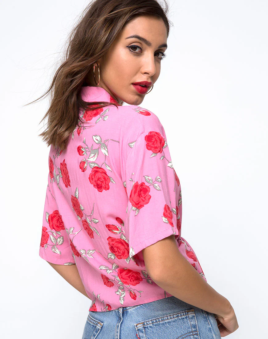 Vual Shirt in Candy Rose - Awmao