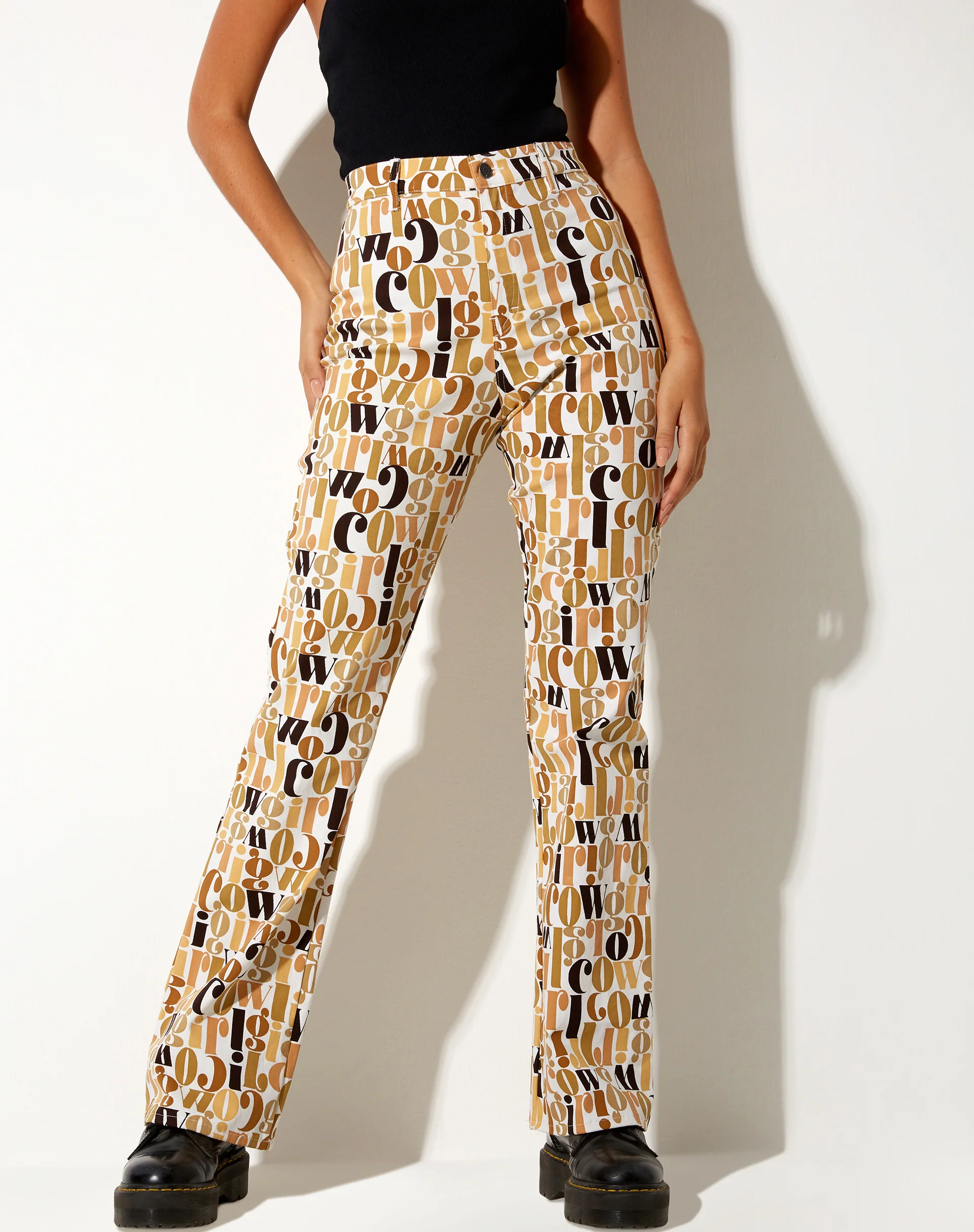 Zoven Flare Trouser in Cowgirl - Awmao