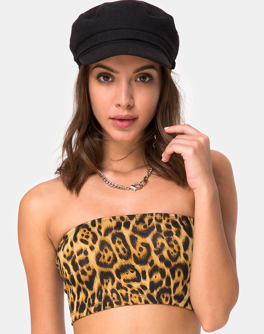 Villy Tube Top in Leopard - Awmao