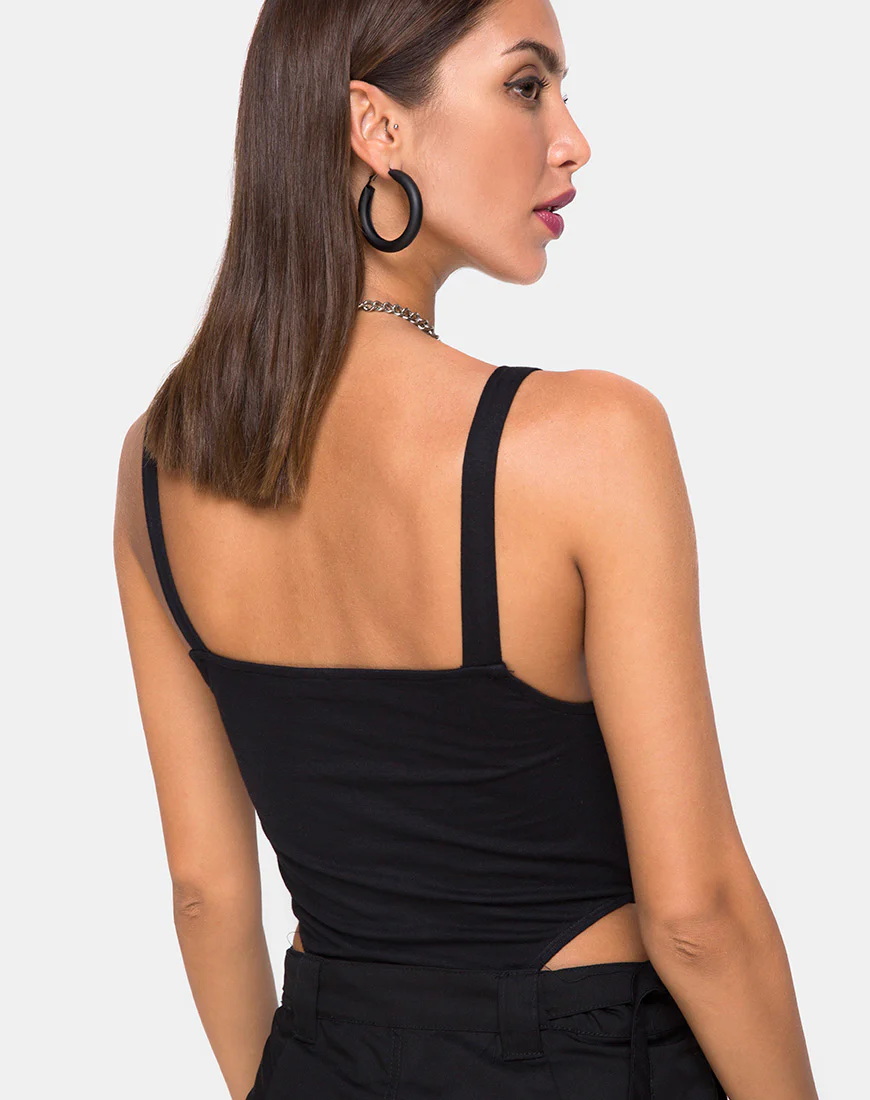 Limoc Bodice in Black Buckle - Awmao