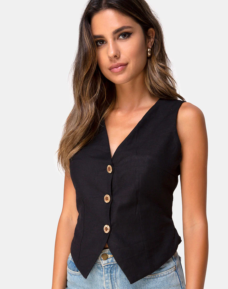 Divest Top in Black - Awmao