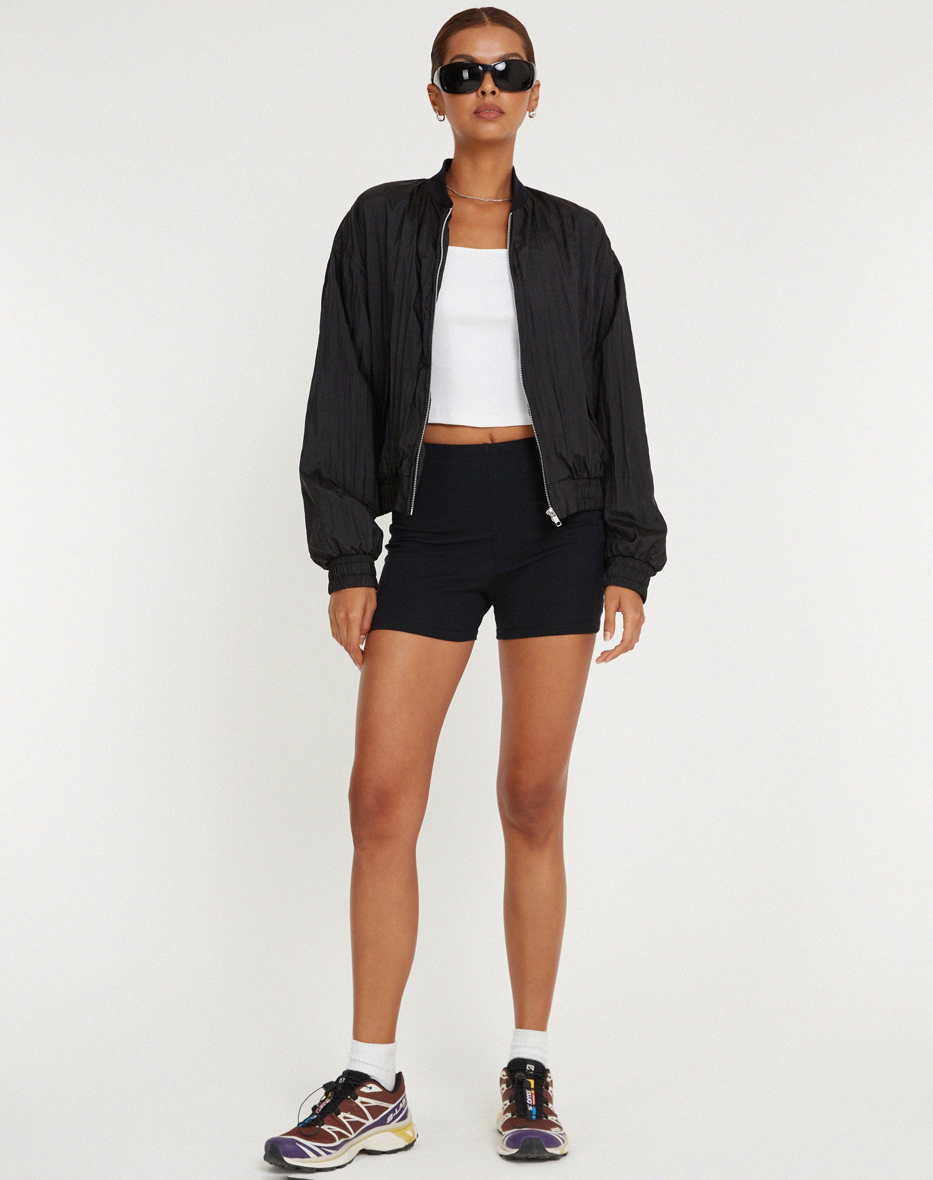Yuu Shell Jacket in Black - Awmao
