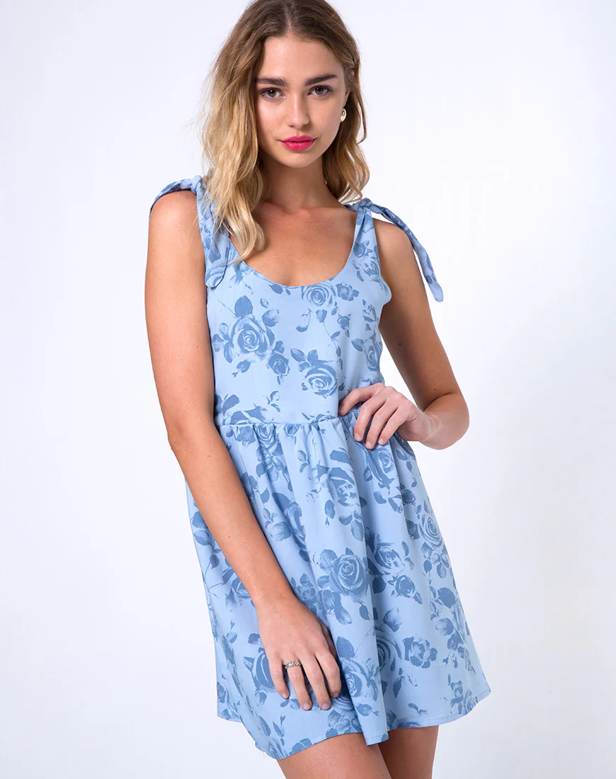 Estilo Dress in Sky Rose - Awmao