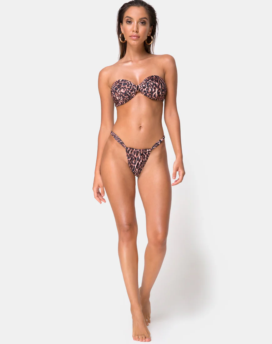 Nakeela Bikini Bottom in Magic Leopard - Awmao