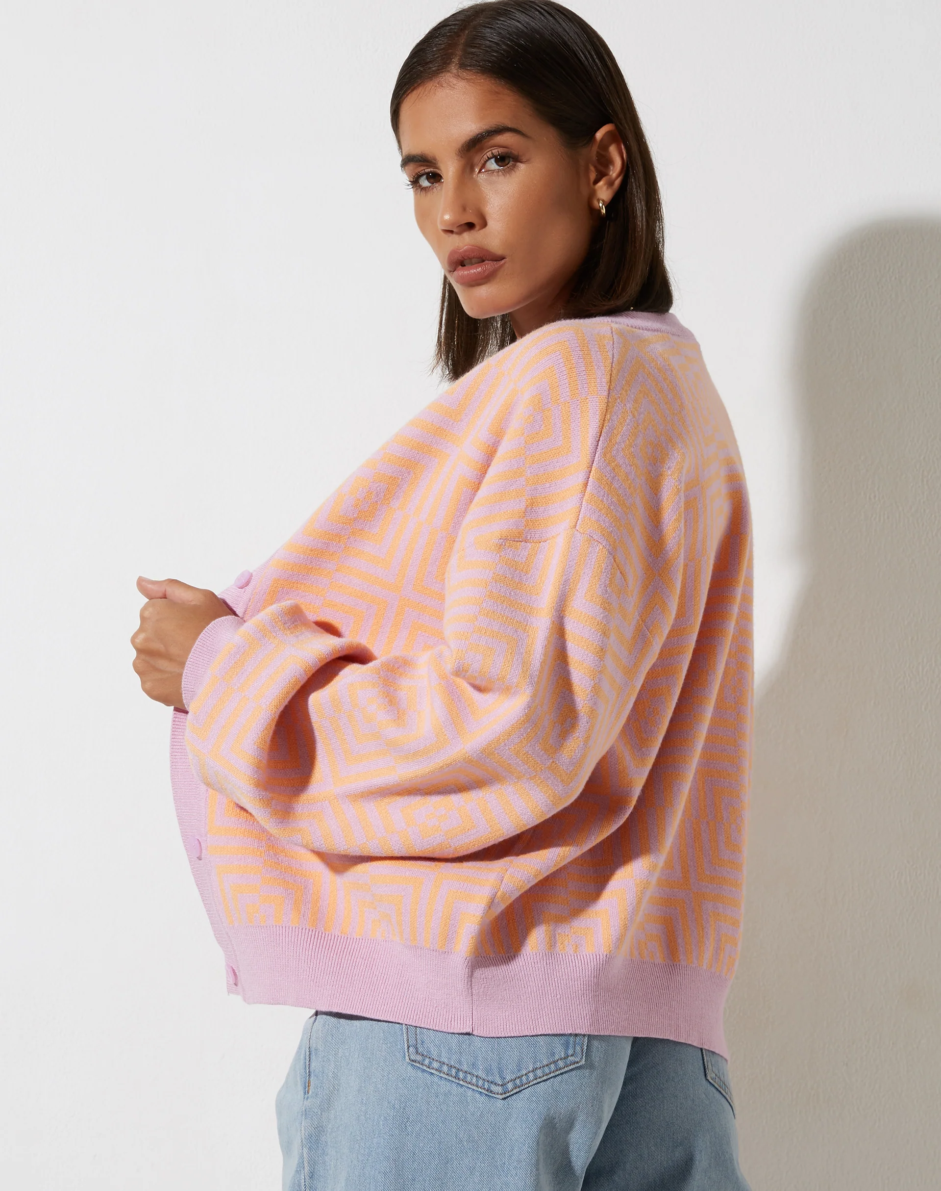Ammura Cardi in Optiz Maze Orange - Awmao