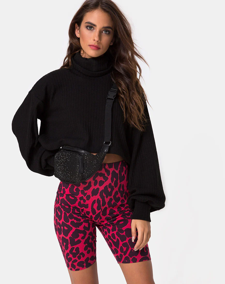 Cycle Short in Oversize Jaguar Red - Awmao