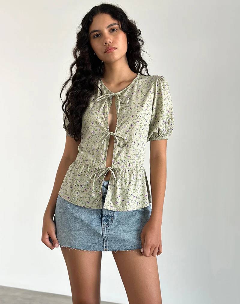 Ajasi Blouse in Parma Violet - Awmao