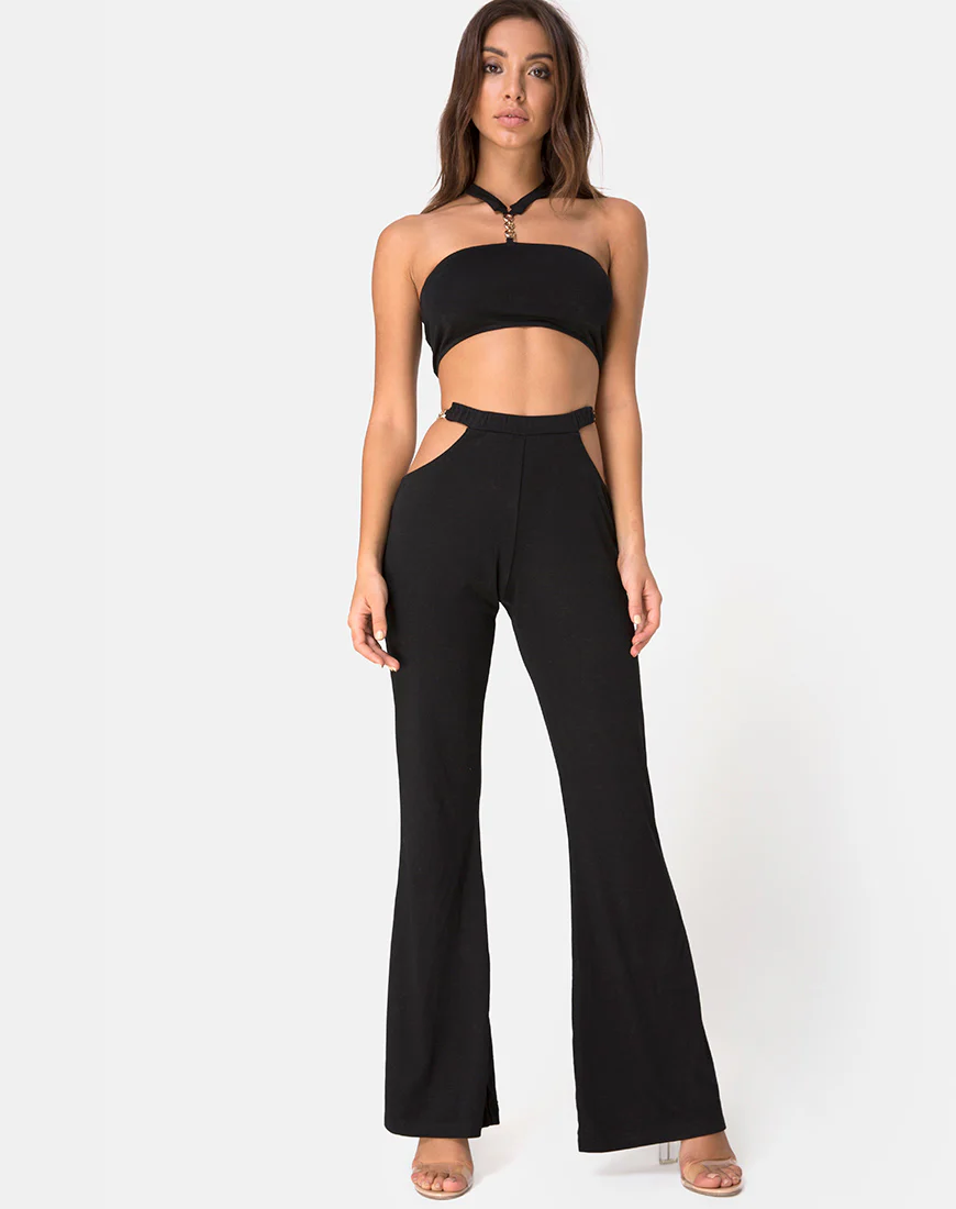 Herla Hardware Trouser in Black - Awmao