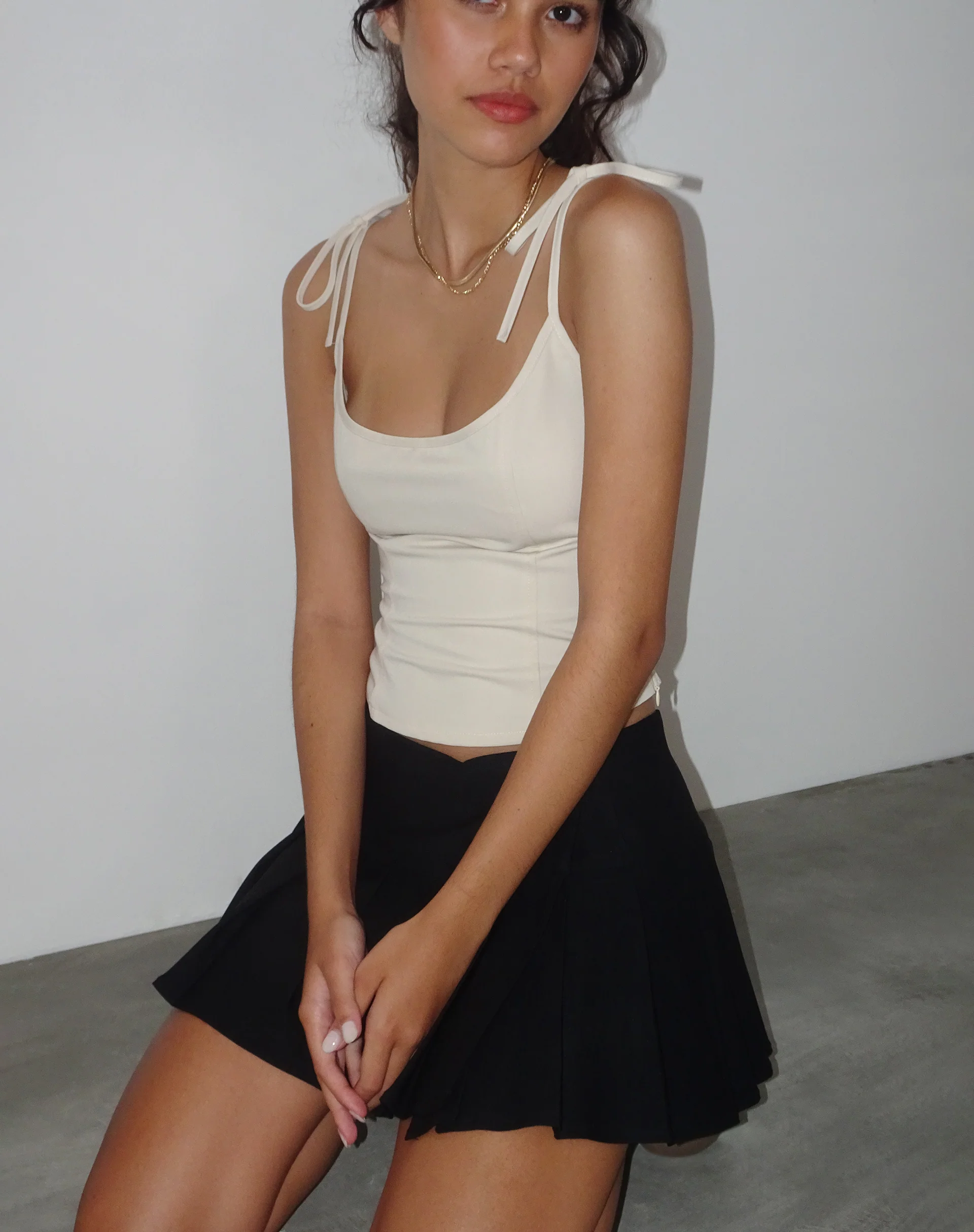Kiona Corset Top in Tailoring Cream - Awmao