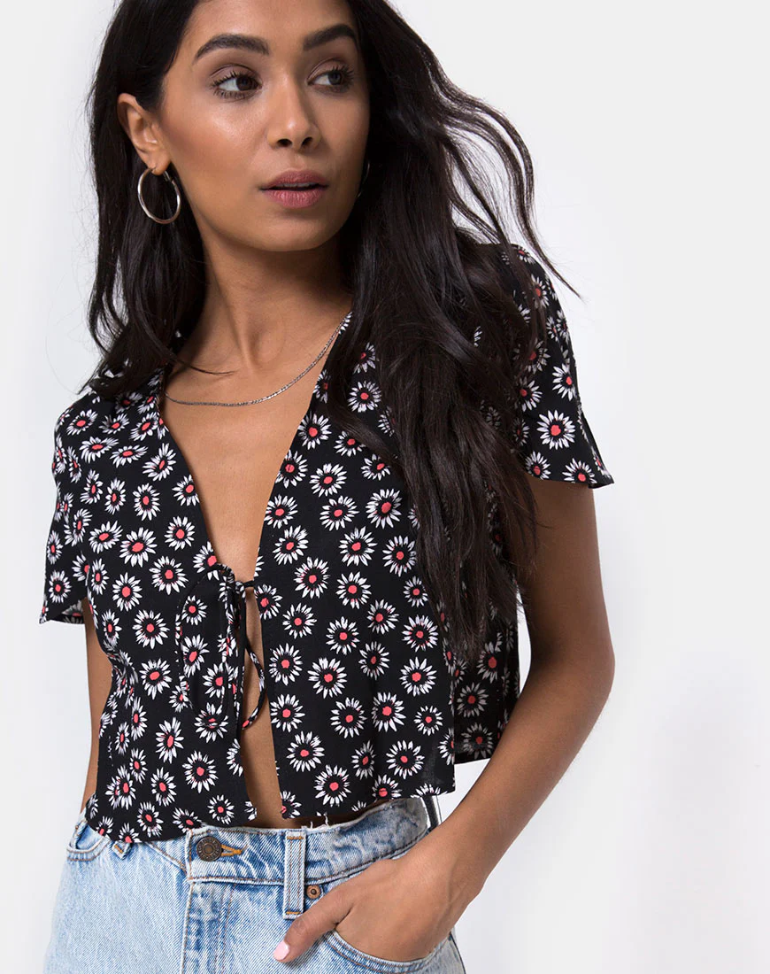 Vaco Blouse in Dancing Daisy - Awmao