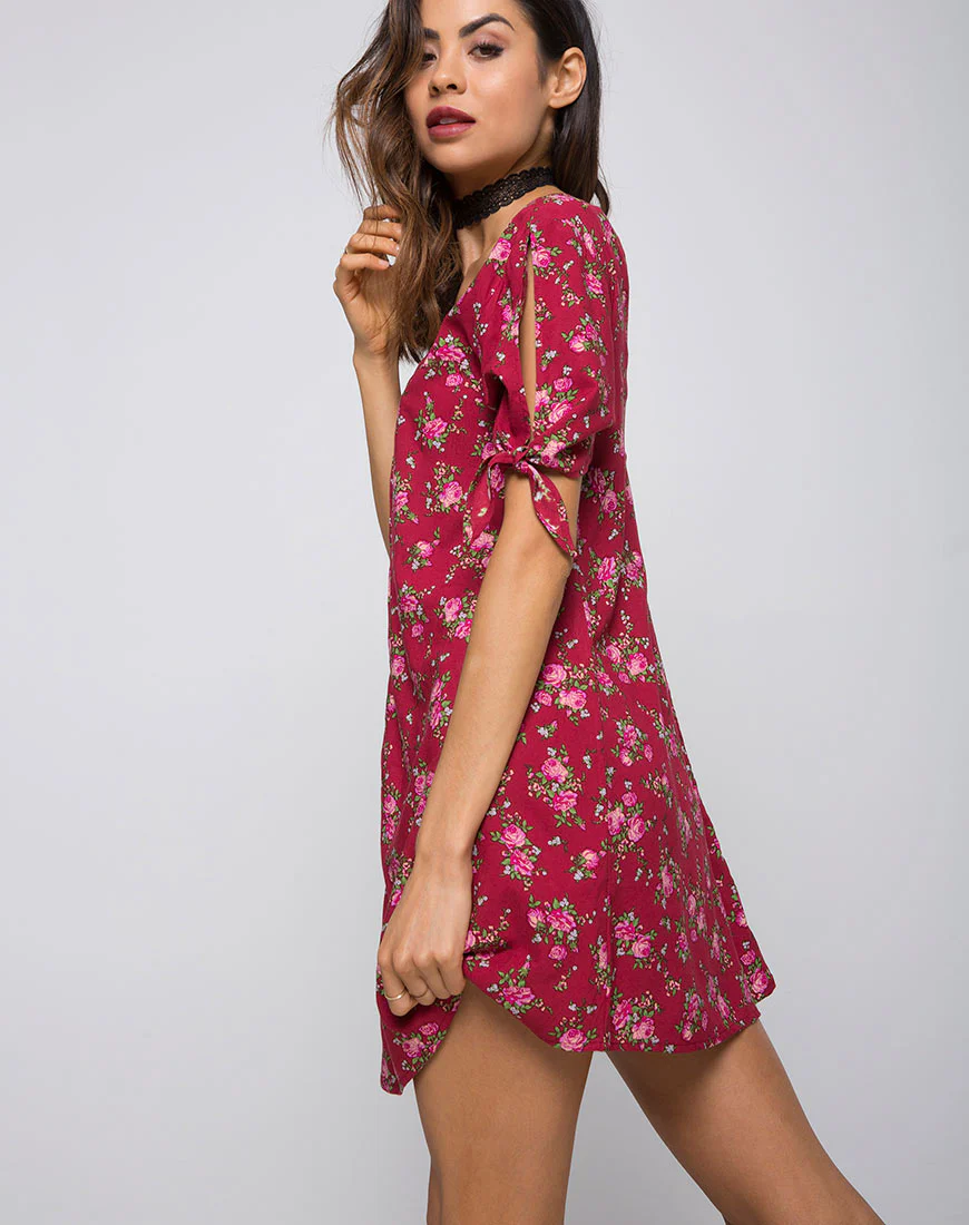 Dinda Dress in Soheila Floral - Awmao