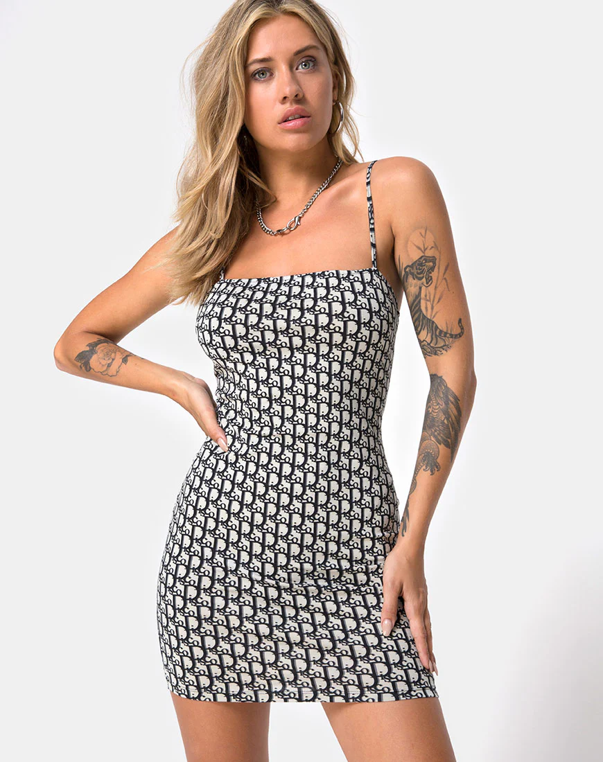 Selah Bodycon Dress in Blue Disco - Awmao