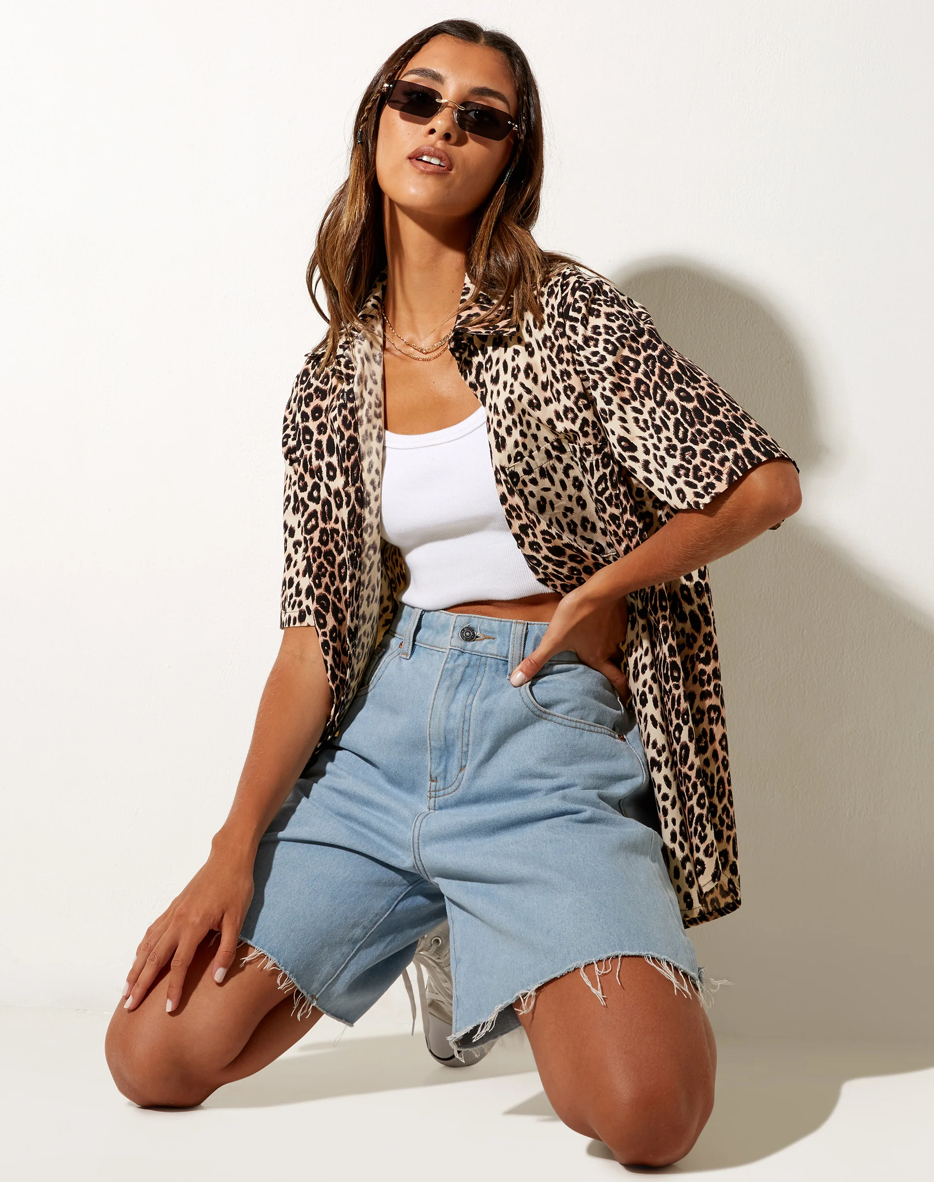 Smith Short Sleeve Shirt in True Leopard - Awmao