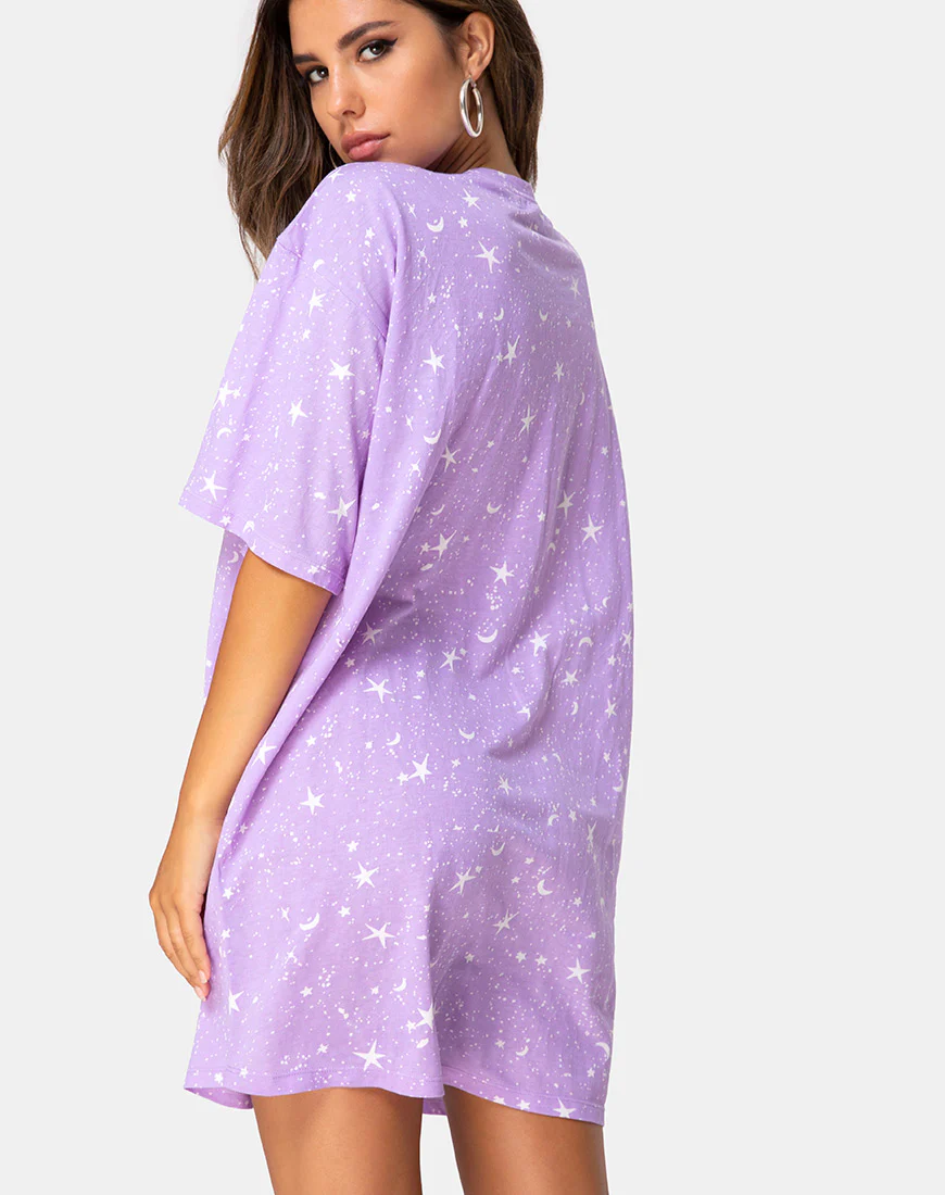 Sunny Kiss Tee in Lilac Cosmo - Awmao