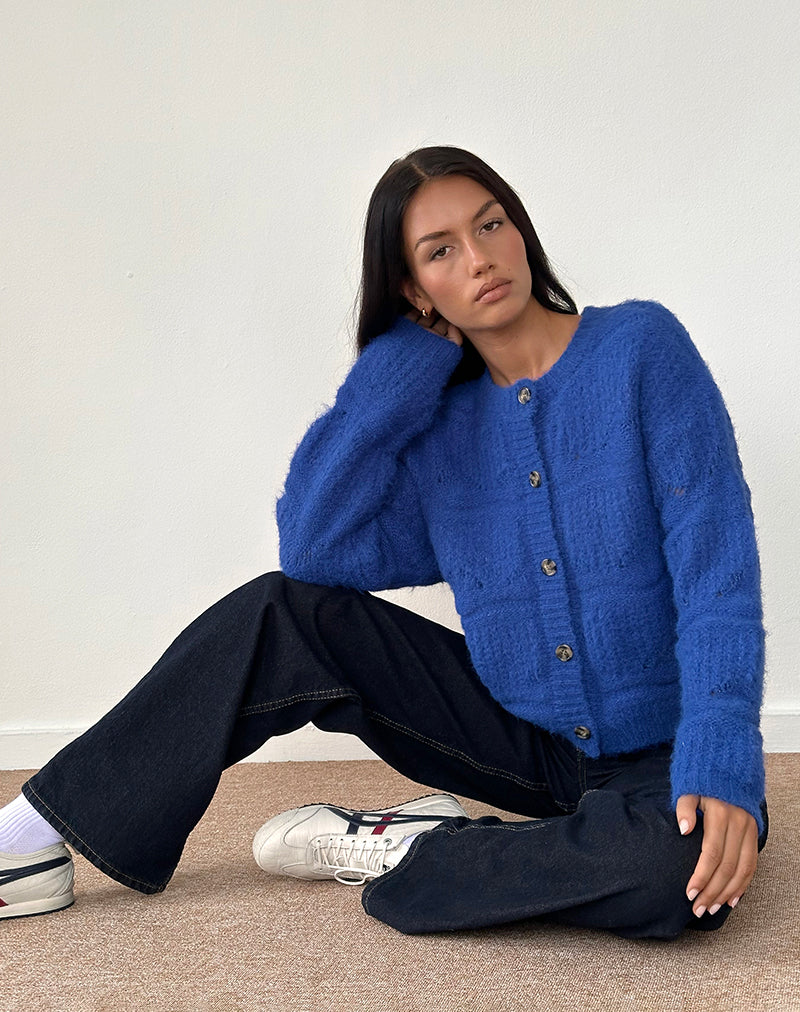Luciana Cardigan in Cobalt Blue - Awmao