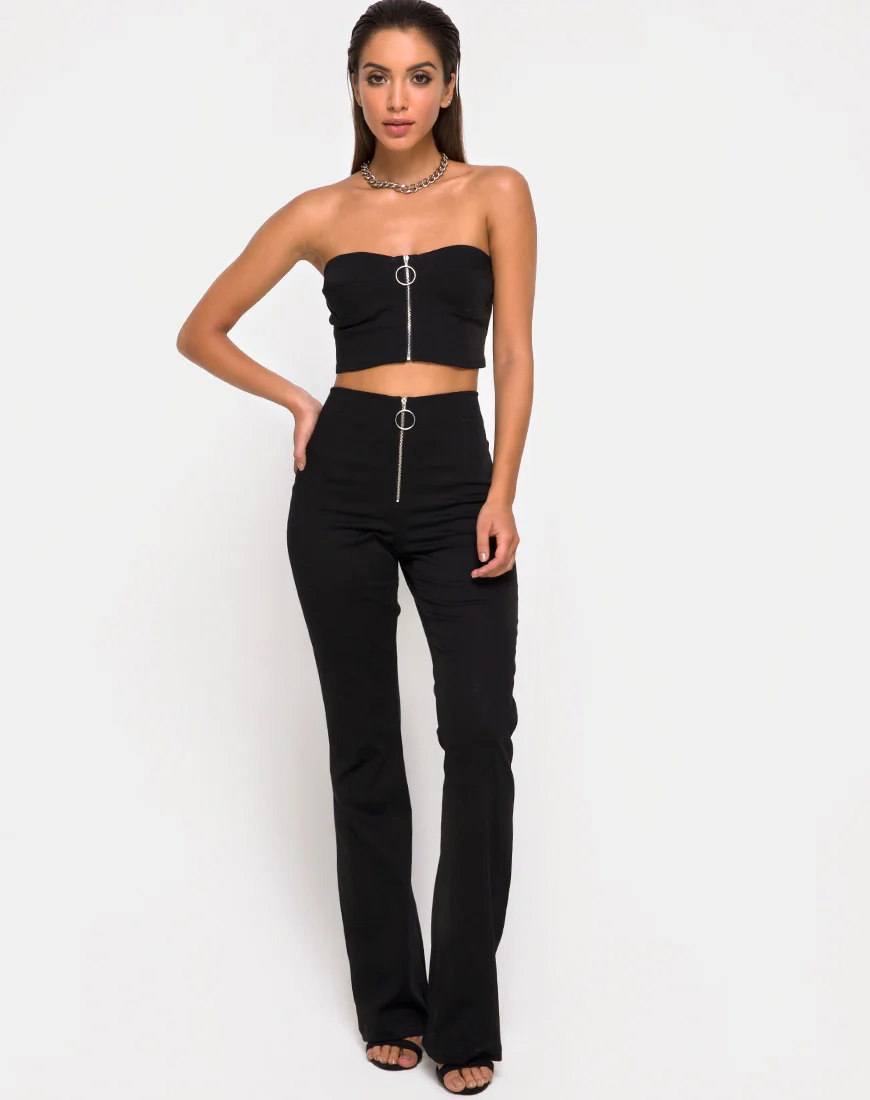 Zolia Trouser in Black - Awmao