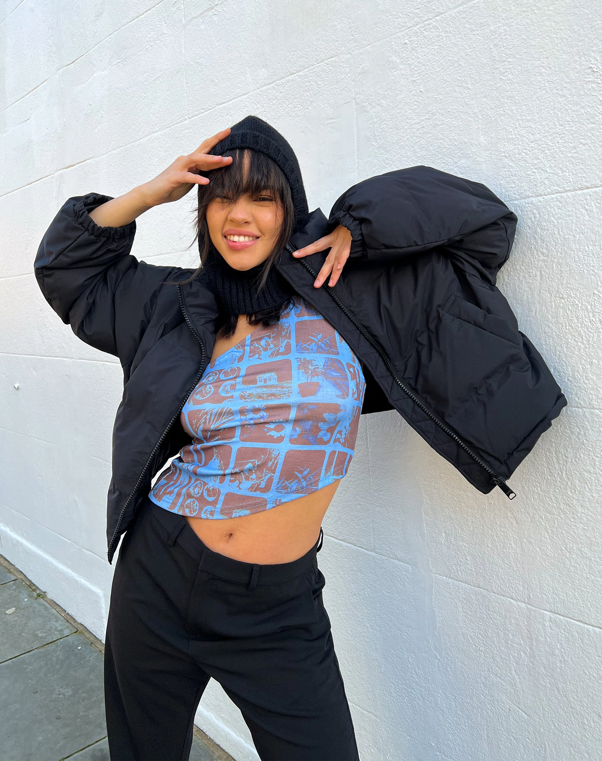 Rinja Top in Photographic Blue - Awmao