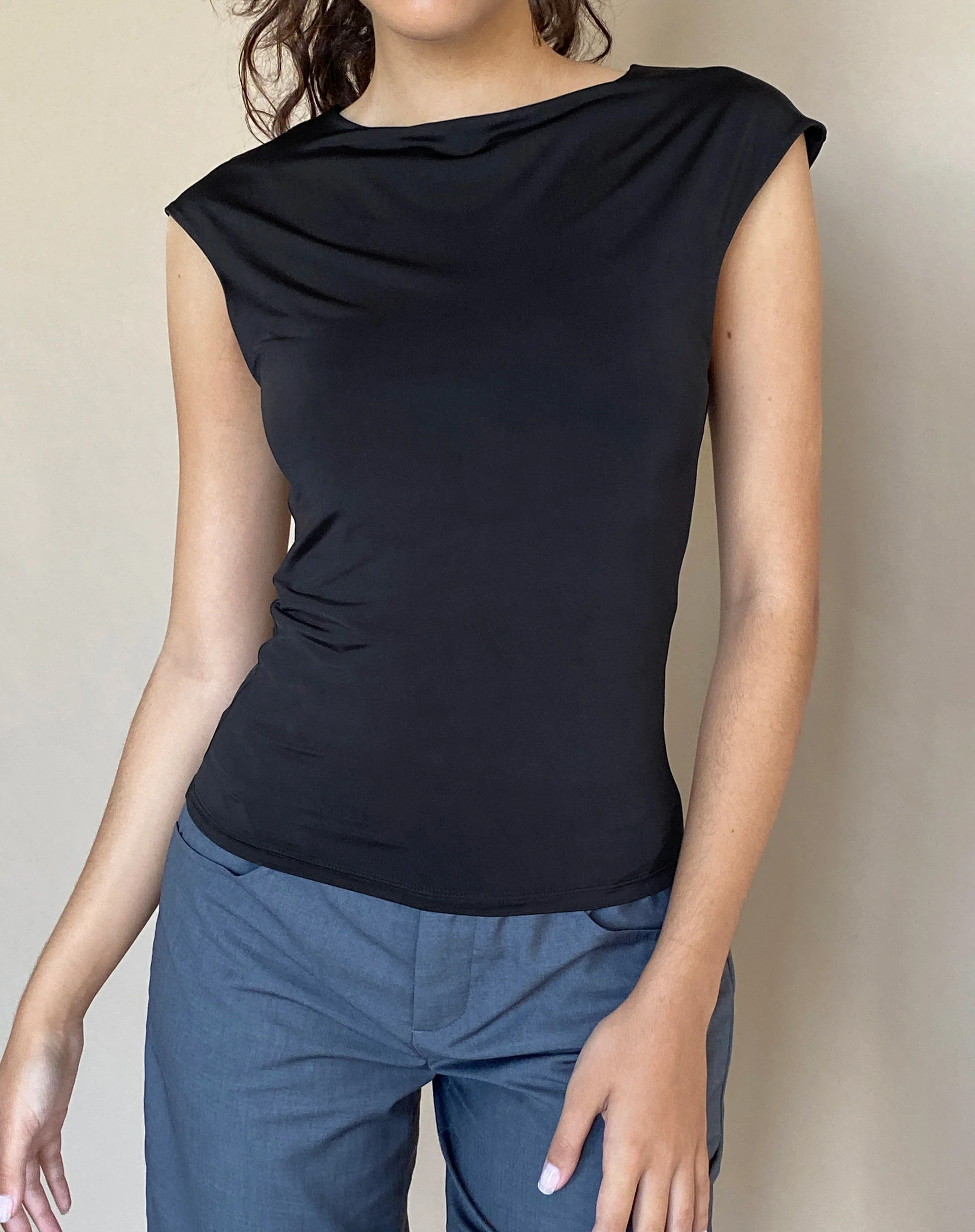 Nova Top in Slinky Black - Awmao