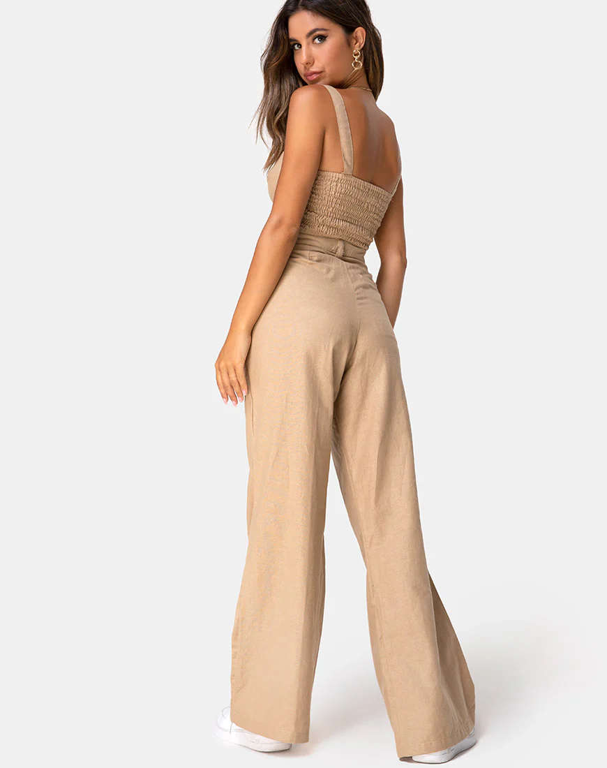 Tanira Trouser in Taupe - Awmao
