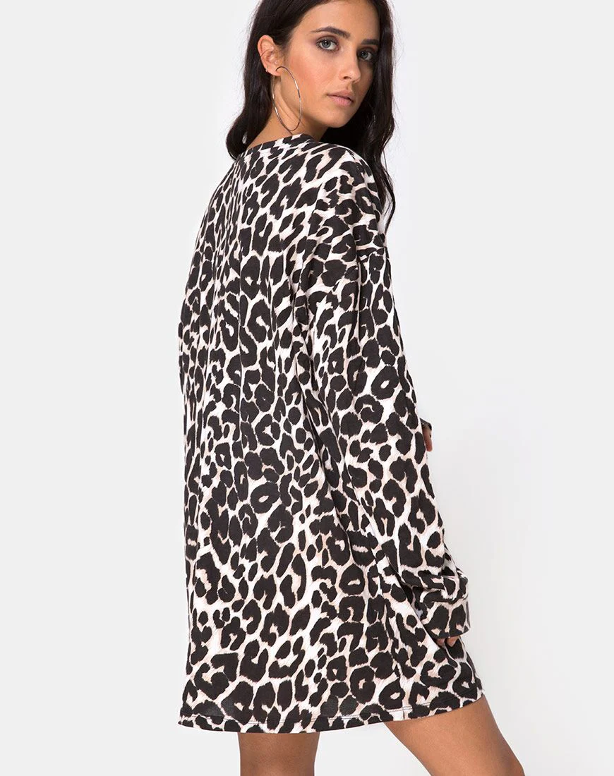 Lotsun Dress in Oversize Jaguar - Awmao