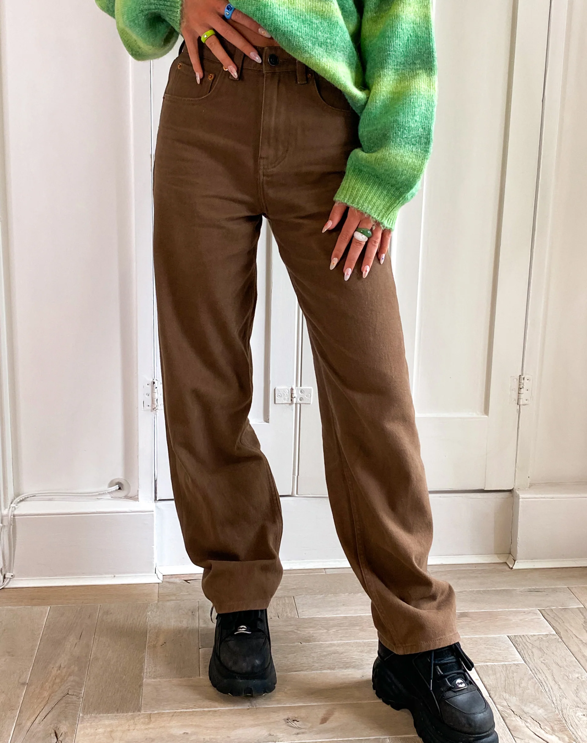 Parallel Jeans in Rich Brown - Awmao