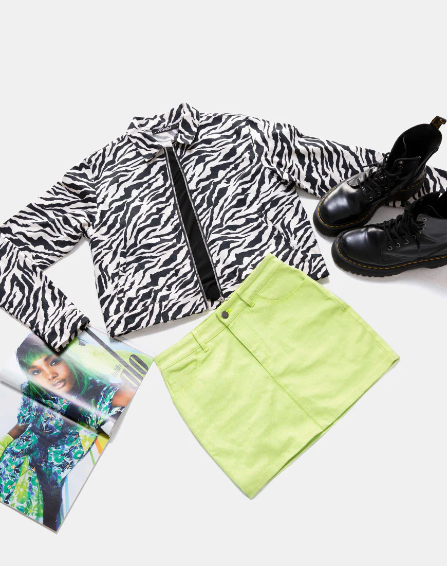 Agatha Jacket in 90's Zebra - Awmao