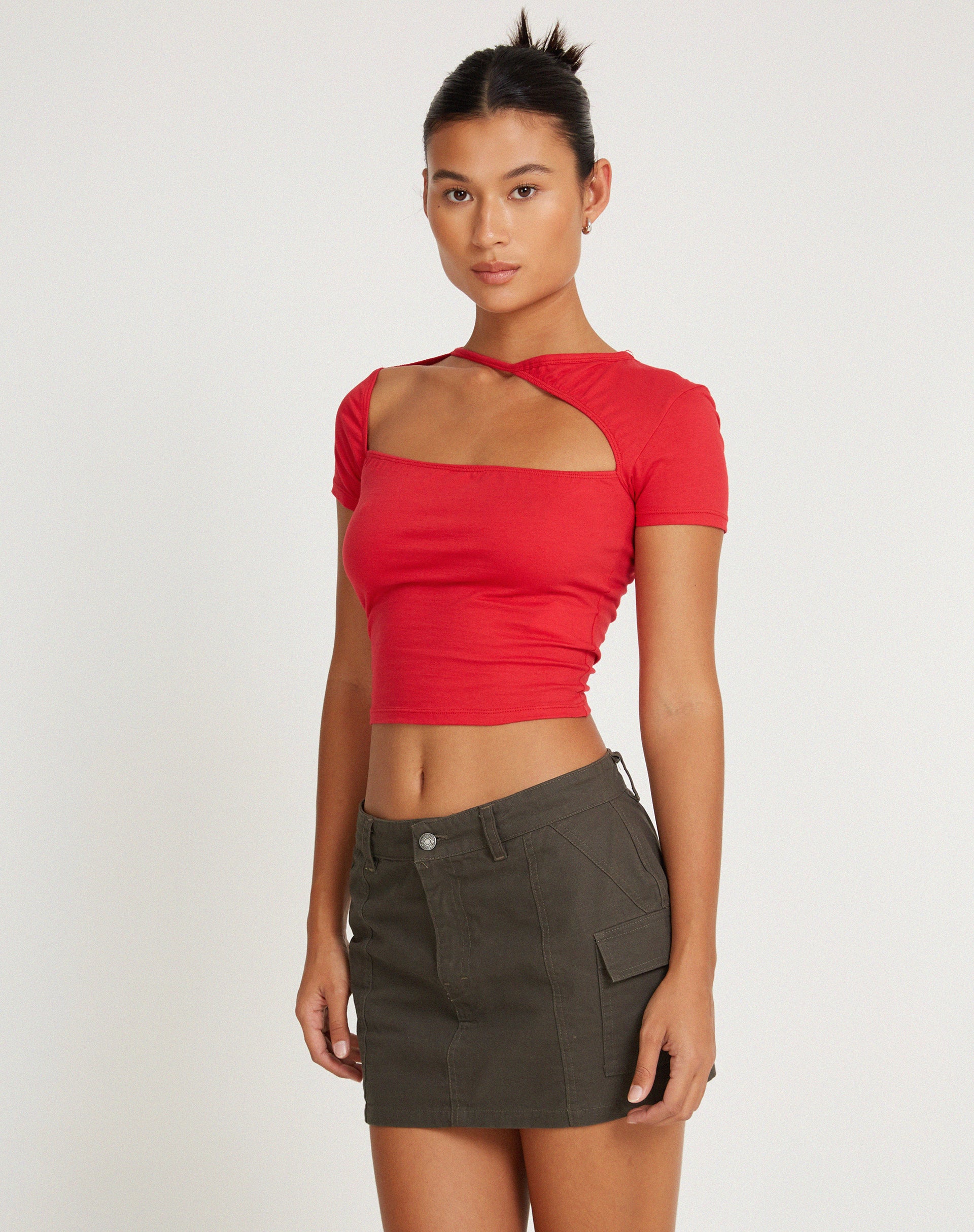 Desiree Top in Racing Red - Awmao