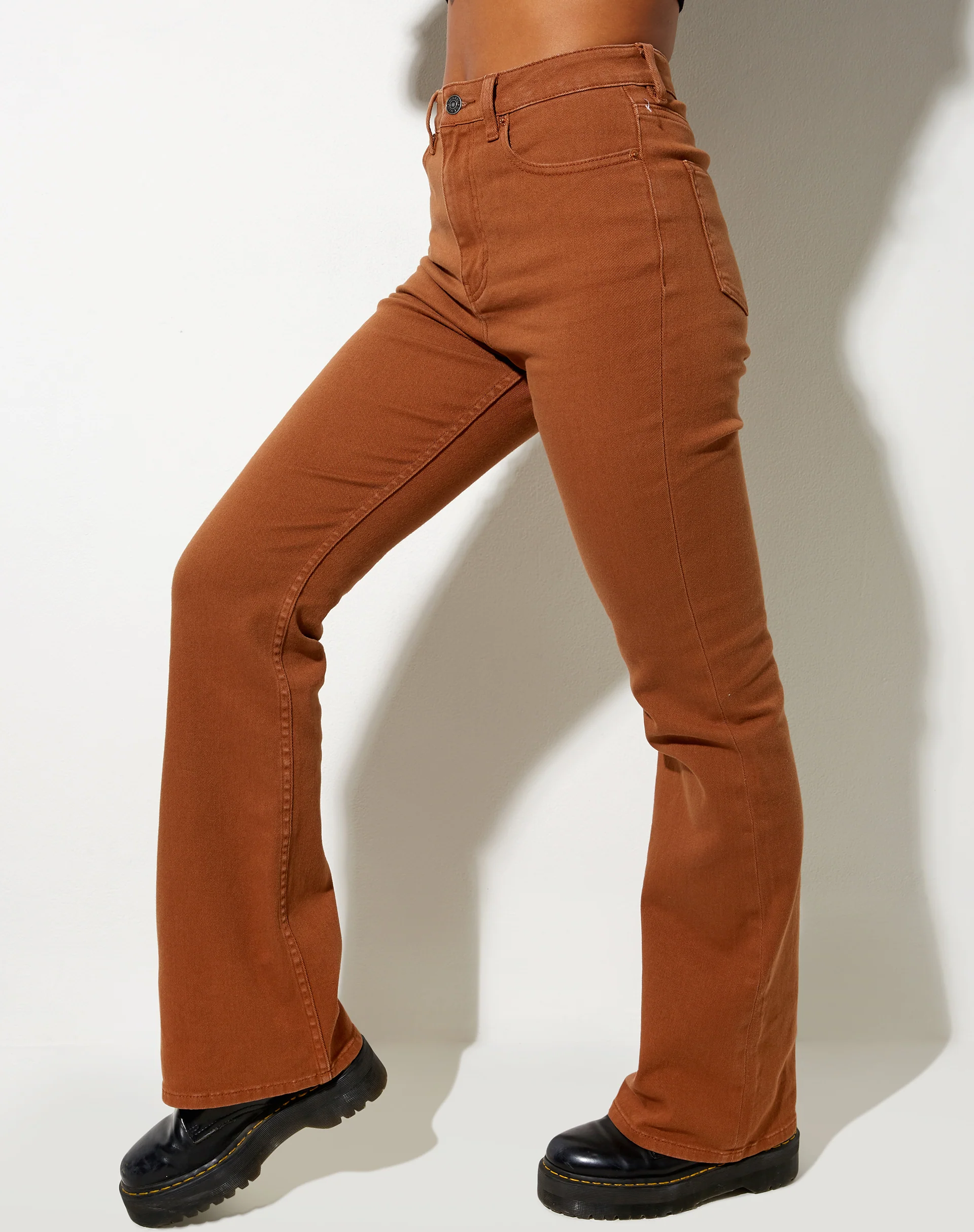 Bootleg Jeans in Ginger - Awmao