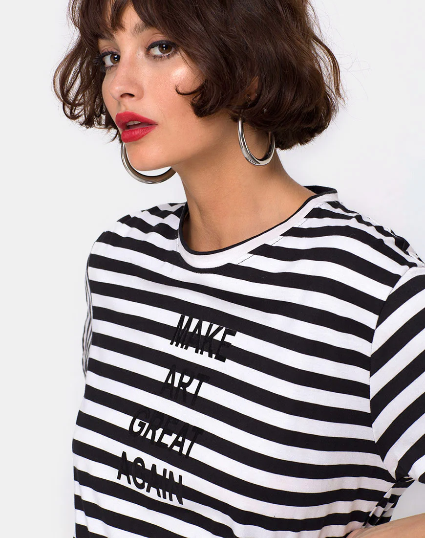 Oversize Basic Tee in Make Art Great Again - Awmao