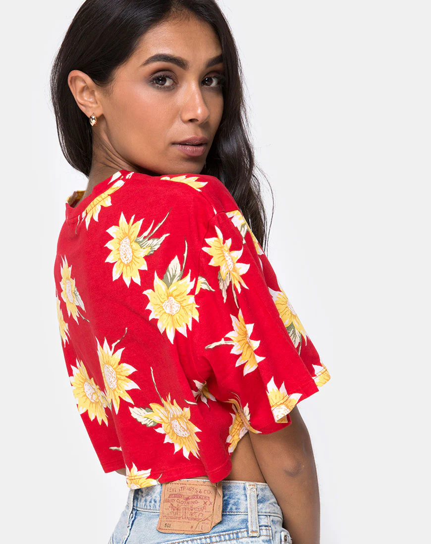 Super Cropped Tee in Sunny Days - Awmao