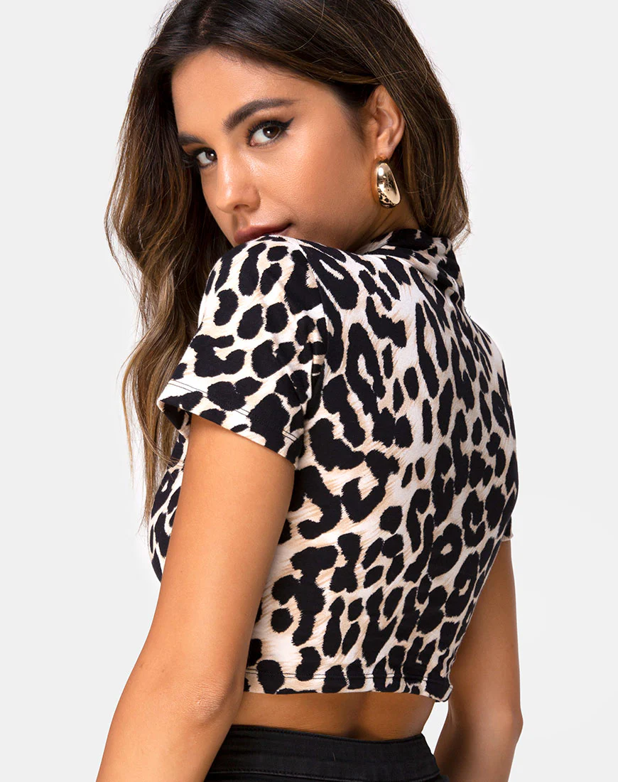 Jiso Crop Top in Oversize Jaguar Ori - Awmao