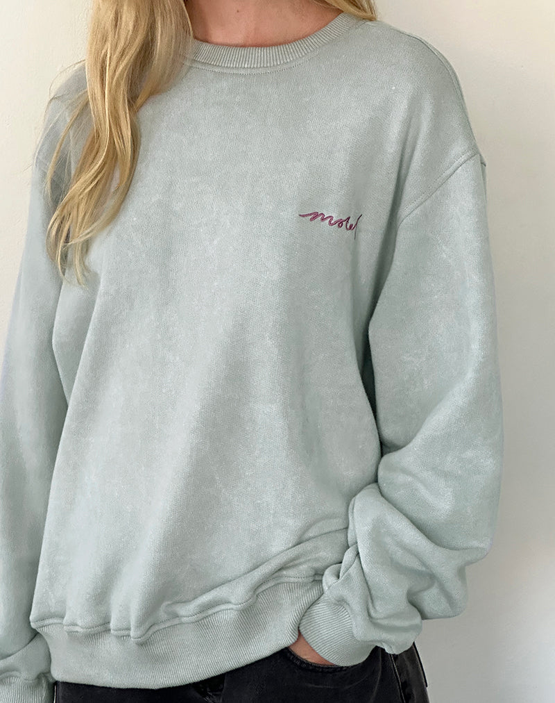 Tillie Jumper in Ecru with Motel Cashmere Embroidery - Awmao