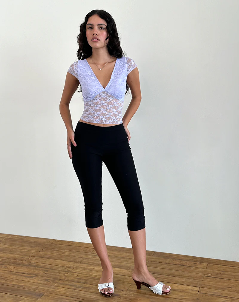 Livra Top in Clover Lace Lilac - Awmao